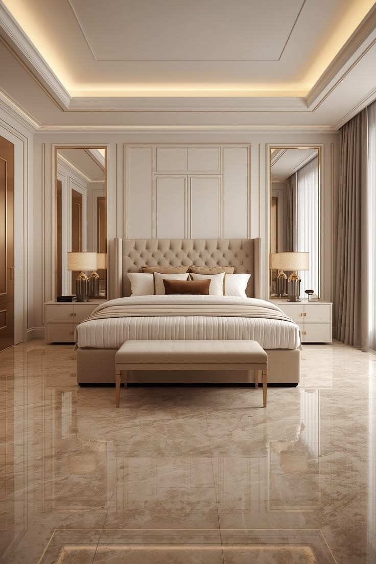 Bedroom lighting detail